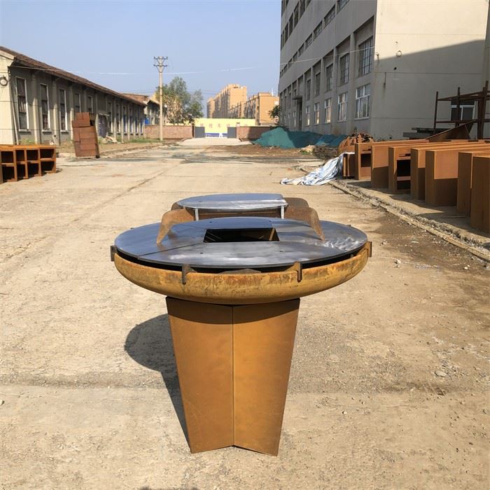 Corten Steel Bbq Grill Outdoor Design Steel Grill