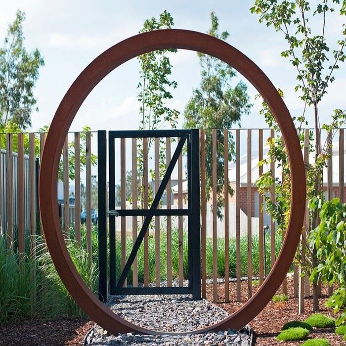 Hot Sale Outdoor Custom Half Circle Sculpture