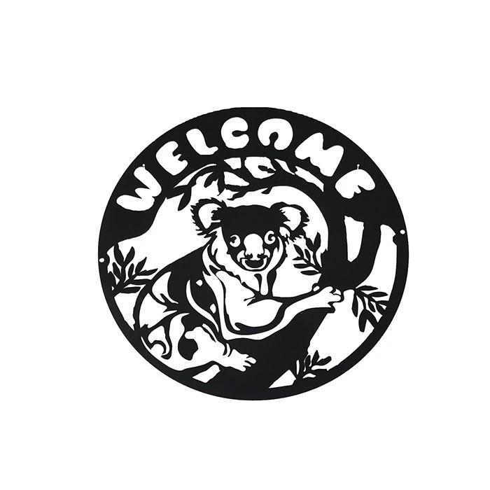 Metal Dog Garden Art