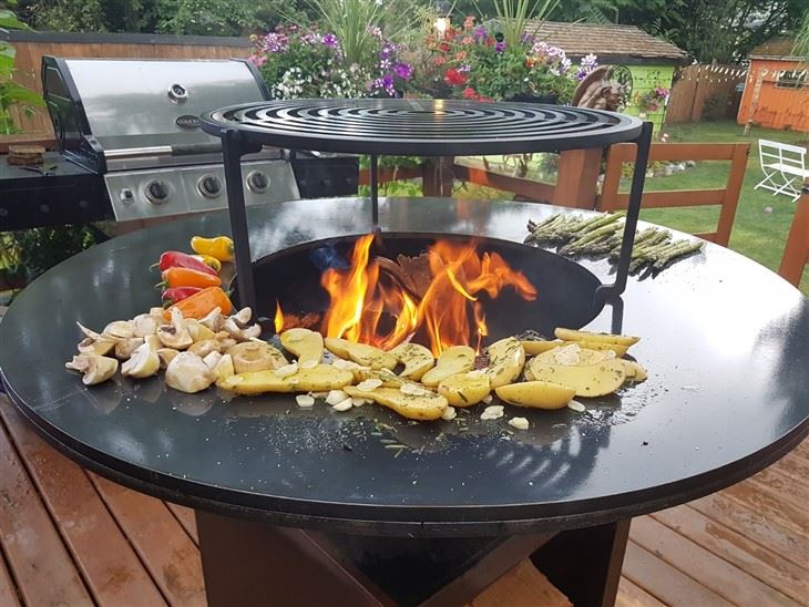 Outdoor BBQ Corten