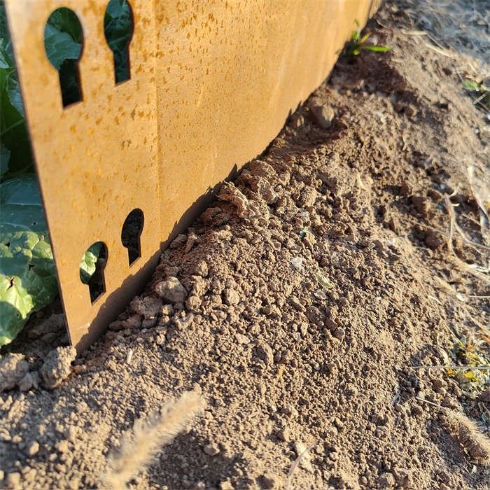Rusty Garden Steel Edging