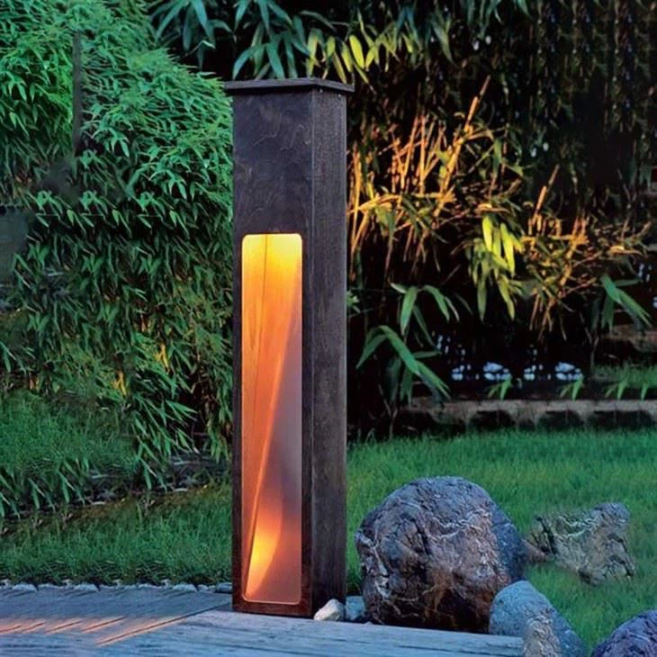 Design Planter Lighting Box Steel Bollards