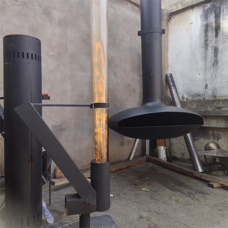 Tocha de queima de pellets de madeira