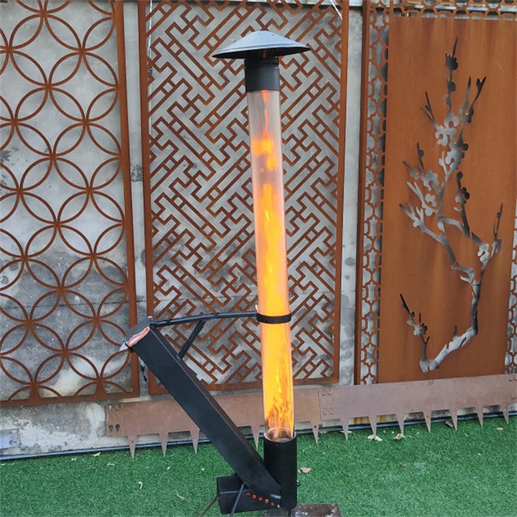 Wood Pellet Burning Torch