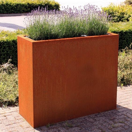 Corten Steel Products Corten Steel Planter For Public