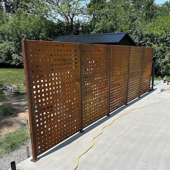 Painéis de tela de aço Corten decorativos para jardim